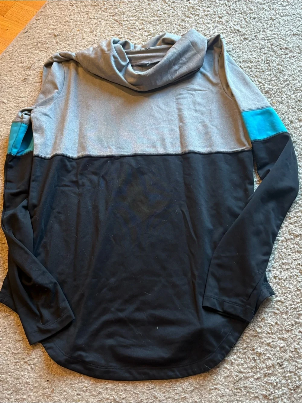 Nike Carolina Panthers Turtleneck Long Sleeve Dri Fit Shirt Top Medium Football